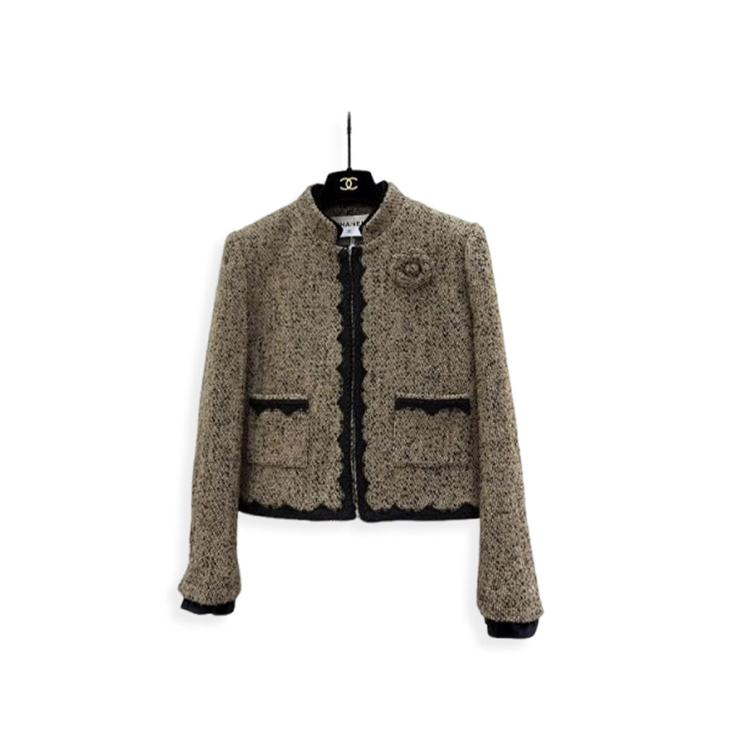 Ch**el metallic tweed jacket